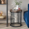 Contemporary Custom Single round Wooden Side Table Popular Factory Furniture for Living Room Coffee End Table Design