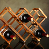 Modern Durable Space-Saving Wooden Wine Rack with Customizable Color Designed for Easy Cleaning and Home Bar Use