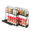 Hot-selling ODM Seasoning Rack Counter Top Carbon Steel Storage Shelf Organizer for Home Kitchen Spice Rack Organizer