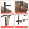 Factory Custom Housing Wholesale Kitchen Wall Shelf Shower Storage Organizer Wood Towel Racks Industrial Pipe Floating Shelving