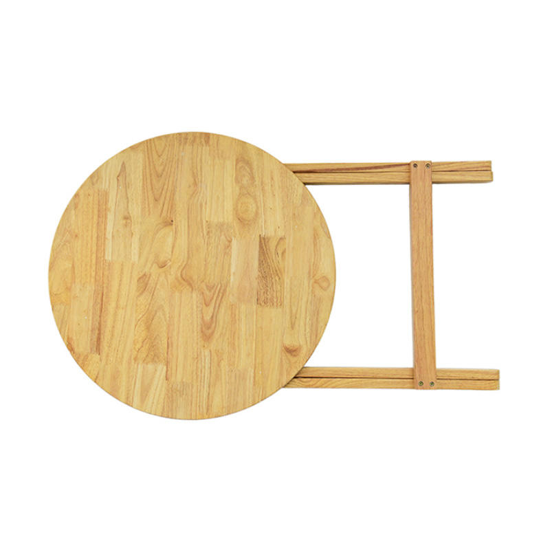 Teak Folding Outdoor Camping Table X-shaped Portable Modern Durable Space-Saving Garden Sofa Side End Table