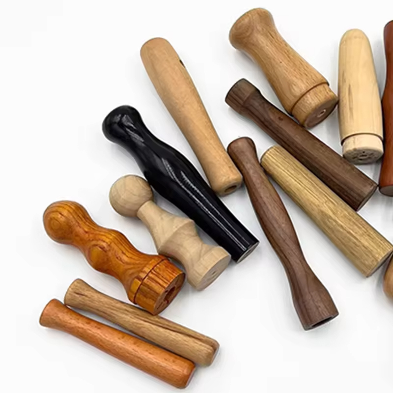 Custom Solid Wood Cosmetic Brush Handles-Lotus Purple Sandalwood Bahua Wood Options Modern Rectangle Design Home