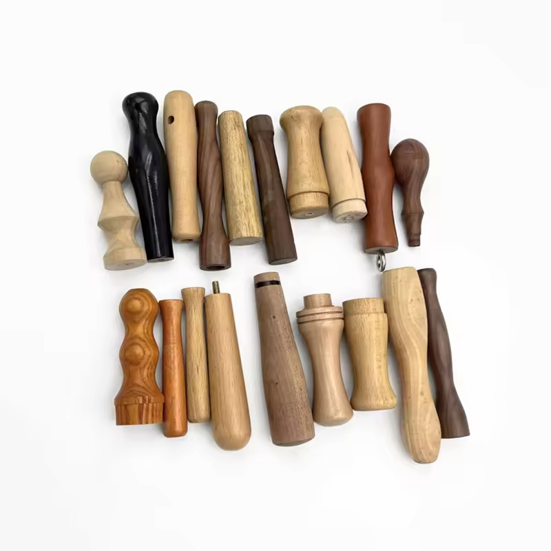 Custom Solid Wood Cosmetic Brush Handles-Lotus Purple Sandalwood Bahua Wood Options Modern Rectangle Design Home
