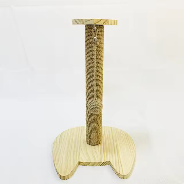 Wood Turntable Scratching Board Grinding Claw Column Durable Modern Pet Toy Huina Brand Customizable Color Rectangle Shape for