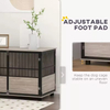 Factory Custom Standing Type Durable Multifunction Large Dog Crate Steel Dog Kennel with Strong Load-bearing Capacity