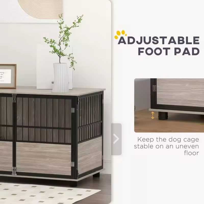 Factory Custom Standing Type Durable Multifunction Large Dog Crate Steel Dog Kennel with Strong Load-bearing Capacity