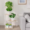 8-Tiered Metal Indoor Plant Stand with Grow Light 65\" Tall Bookcases & Bookshelves for Multiple Indoor Plants