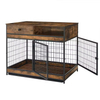 Factory Custom Modern Dog Crate Furniture Drawers Double Doors 3-Tier Durable Dog Cage End Table Folding Strong Load-Bearing