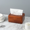 Wooden tissue box