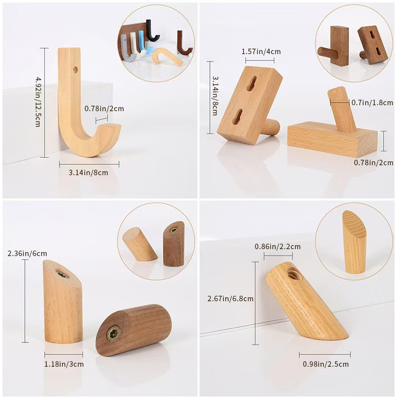 Clothing and hat hanging hooks