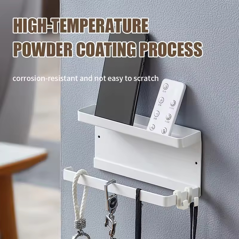 Custom Logo Magnetic Minimalist Single Tier Metal Carbon Steel Refrigerator Shelf Storage Kitchen Counter Organizer Spice Rack