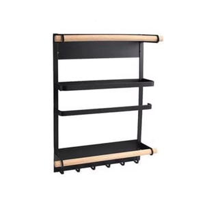 Modern Double Rod Magnetic Paper Towel Holder Tray Kitchen Storage Rack for Bathroom Living Room Available for Factory Wholesale 