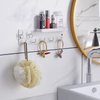 Sturdy Wall-Mounted Keyholder with Entryway Shelf Hooks Bathroom Suitable Keyholder Entrance Hanger for Jackets Glasses Leashes