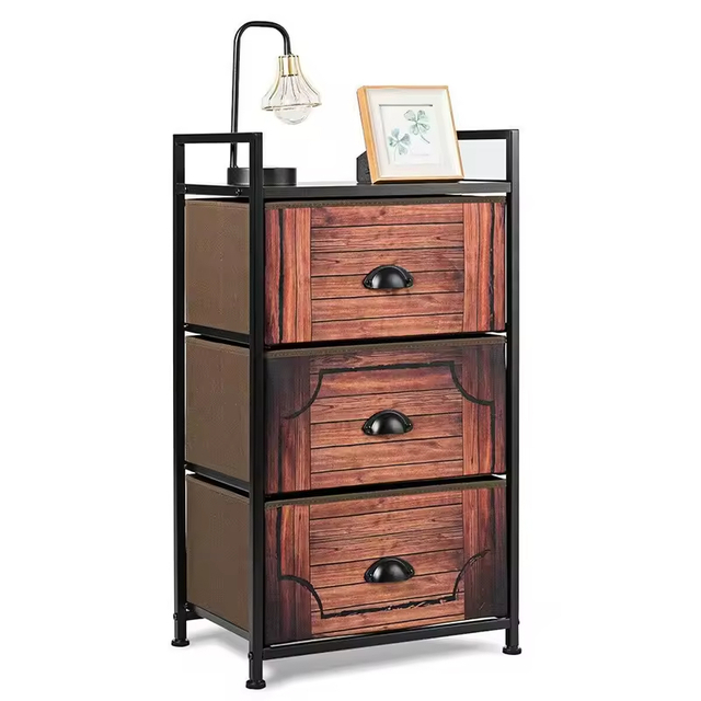 ODM OEM Modern H31 in X W17.5 in X D12 in Fabric Dresser Nightstand Storage Tower for Home or School Customizable for Workshops