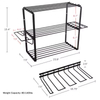 Factory Custom Multi-tool Hanger 23.9-in Black Steel Durable Black Metal Storage Shelf Shelf Display Storage Rack