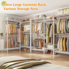 Heavy Duty Clothing Rack Adjustable Wire Shelves Sturdy Metal Wardrobe Closet for Bathroom Home Warehouse Space Saving Modern