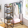 Manufacturer Custom Foldable Detachable Multifunctional Steel Four-Layer Storage Clothes Rack for Wardrobe Bathroom Living Room