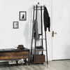 Factory Custom Freestanding 8 - Hook Coat Rack Metal and Wooden Bedroom Multi-functional Large Metal Wine Racks