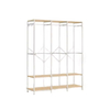 Manufacturer Custom Metal Clothing Rack Space-Saving Solid Color Multifunctional Steel Structure for Wardrobe Use