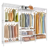 Custom Large Capacity Metal Freestanding Garment Rack for Clothes Storage Organization 3-tier Portable for Living Room Bedroom
