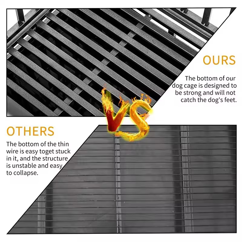 38 Inch (about 96.5 Cm) Heavy Duty Dog Cage Metal Kennels and Boxes Suitable for Large Dogs Easy to Assemble Pet Pens