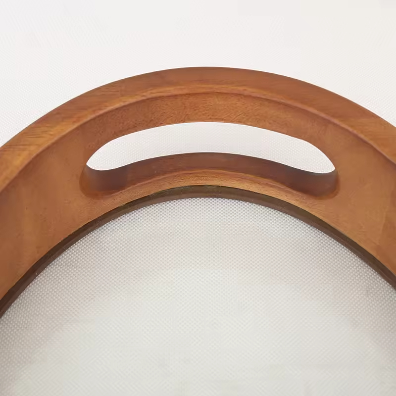 Bamboo Wooden Round Serving Tray With Handle Tea & Coffee Table Decorative Tray Food Storage Platters