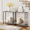 OEM ODM Wholesales 29.5'' Home Slim Console Table Steel + Wood Narrow Accent Table for Entryway Living Bookcases Bookshelves