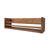 Custom Durable Space-Saving Modern Rectangle Live Edge Hardwood Shelves Bathroom Kitchen Rack Bracket Long Book Floating Shelf