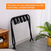 Custom 1-Liter Steel Folding Suitcase Stand Adjustable Leg Luggage Racks Single Living Room Storage Standing Eco-Friendly Strong