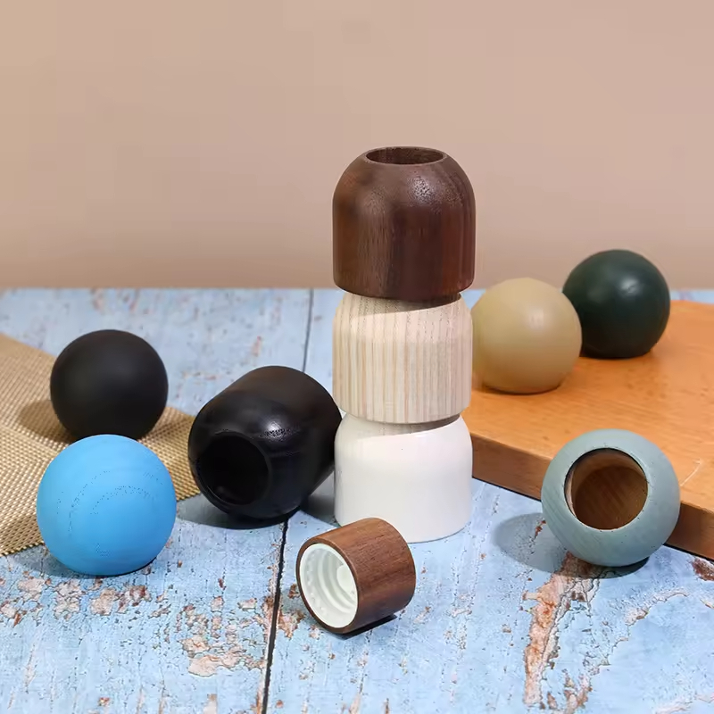 Good Quality 25mm Unfinished Rectangle Ball Natural Wood Plated Spacer Beads Charm Finding Big Hole Middle