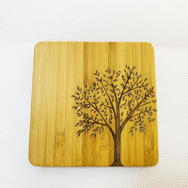 Wooden Trivets for Hot Dishes Rectangle Shape Trivet Set 4 Trivets + 1 Stand Space Saving Durable Modern Christmas Home Decor