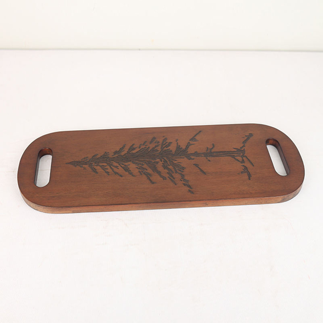 Extra Long Acacia Wood Charcuterie Boards Durable Space-Saving Modern Cheese Platter Double Handles Serving Board for Meal Fruit