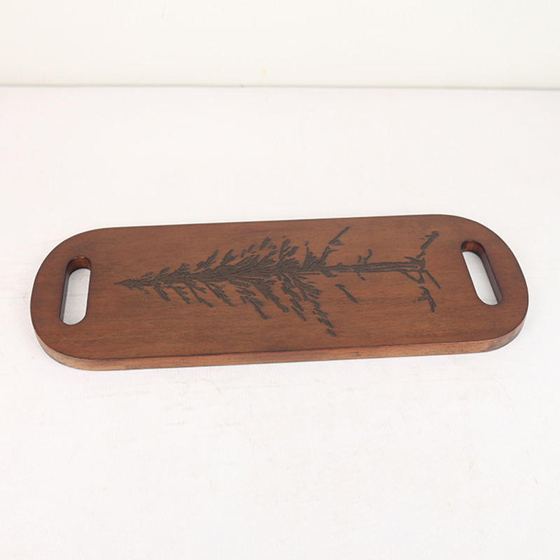 Extra Long Acacia Wood Charcuterie Boards Durable Space-Saving Modern Cheese Platter Double Handles Serving Board for Meal Fruit