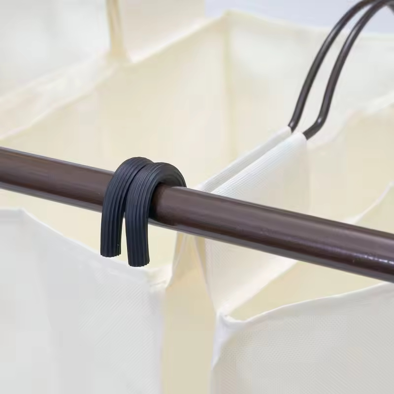 Factory ODM Metal and Wood Laundry Basket with Wheels for Kitchen and Bathroom Use Strong Load-bearing Capacity