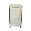 Factory Custom Rolling Bathroom Storage Basket Wheeled High-capacity Foldable Laundry Basket Rolling Laundry Sorter