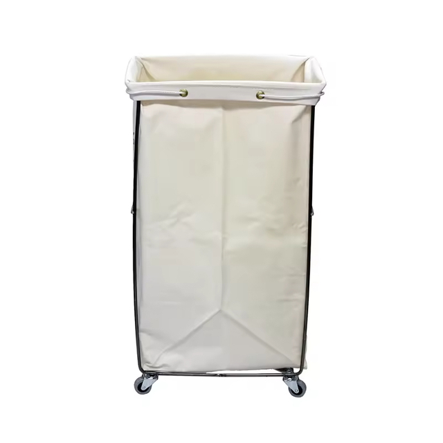 Factory Custom Rolling Bathroom Storage Basket Wheeled High-capacity Foldable Laundry Basket Rolling Laundry Sorter