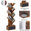 Factory Wholesale 7-Tier Wooden Freestanding Bookshelf for Home Furniture Storage Rack Living Room Bookcase for CDs Movies Books