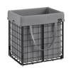 Custom 50L Metal Wire Frame Laundry Hamper with Removable and Washable Liner for Bedroom and Bathroom Organization