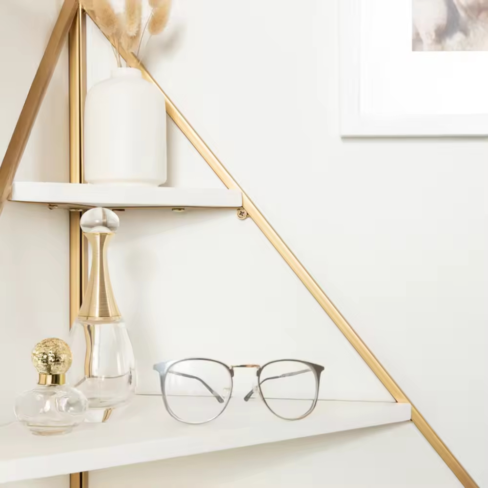 OEM&ODM 4 Shelves Diamond Corner Shelf Corner rack Mul-tifunctional Rack Magic Sticker Shower Rack Shelf