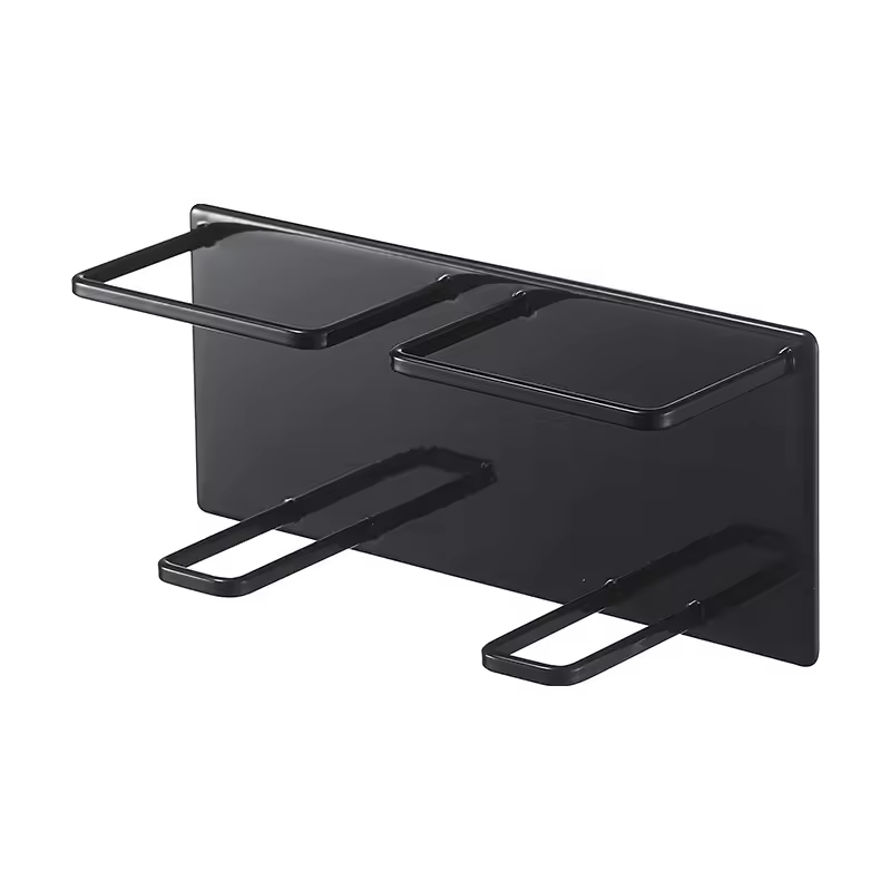 Single-Tier Rust Proof Stainless Steel Magnetic Bathroom Organizer Home Decoration Drilling Rack for Shower Room for Bathroom