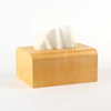 Modern Design Durable Space-Saving Customizable Color Wooden Tissue Box Rectangular Sliding Lid Home Office Restaurant Napkin