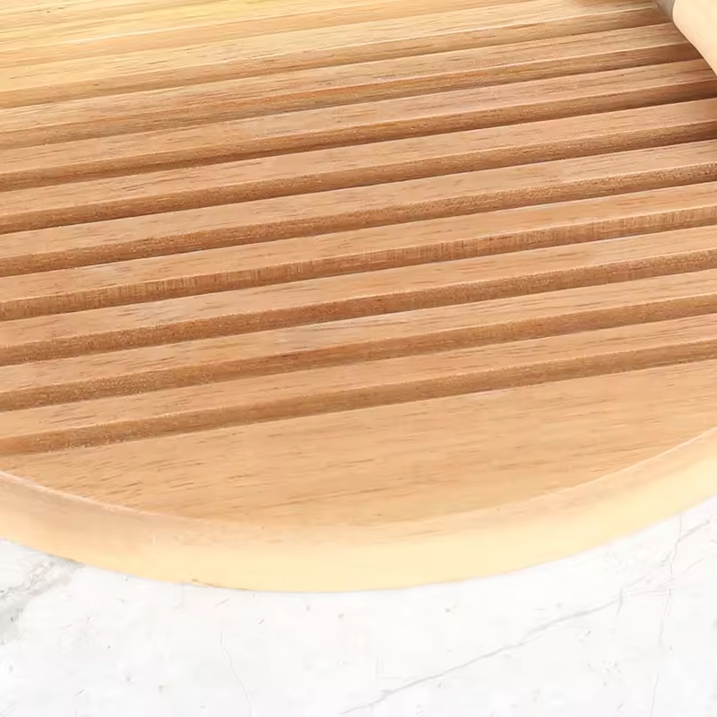 Modern Bamboo Cheese Knife Board Set Portable Charcuterie Serving Board with Knife and Utensils for Home Decor