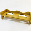 Wholesale Durable Portable Wood Pet Bowls Double Dog Bowl Cat Feeder Modern Style Rectangle Shape Space Saving Customizable