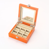 New Wooden Modern High-end Exquisite Portable Jewelry Box with Mirror for Home Decoration Rings Earrings Necklace Storage