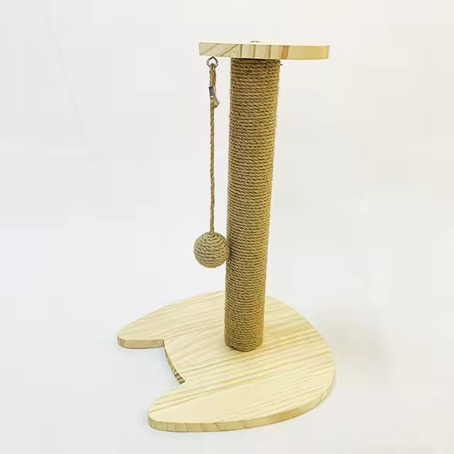Wood Turntable Scratching Board Grinding Claw Column Durable Modern Pet Toy Huina Brand Customizable Color Rectangle Shape for