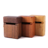 Premium Creative Lighter Shaped Walnut Wood Mini Ring Box-Modern Style Durable & Space Saving