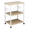Manufacturer Custom 3-Tier Baker's Rack - Spacious Kitchen Utility Microwave Oven Stand with Storage Cart and Workstation Shelf