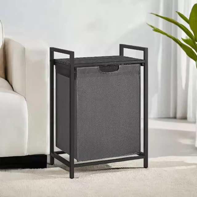 Customizable Pull-Out & Removable Bag Laundry Bin Factory Household Storage Baskets for Bathroom & Living Room