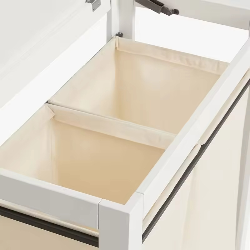 ODM OEM Canvas Laundry Basket with Wheels Laundry Hamper Cart Laundry Basket