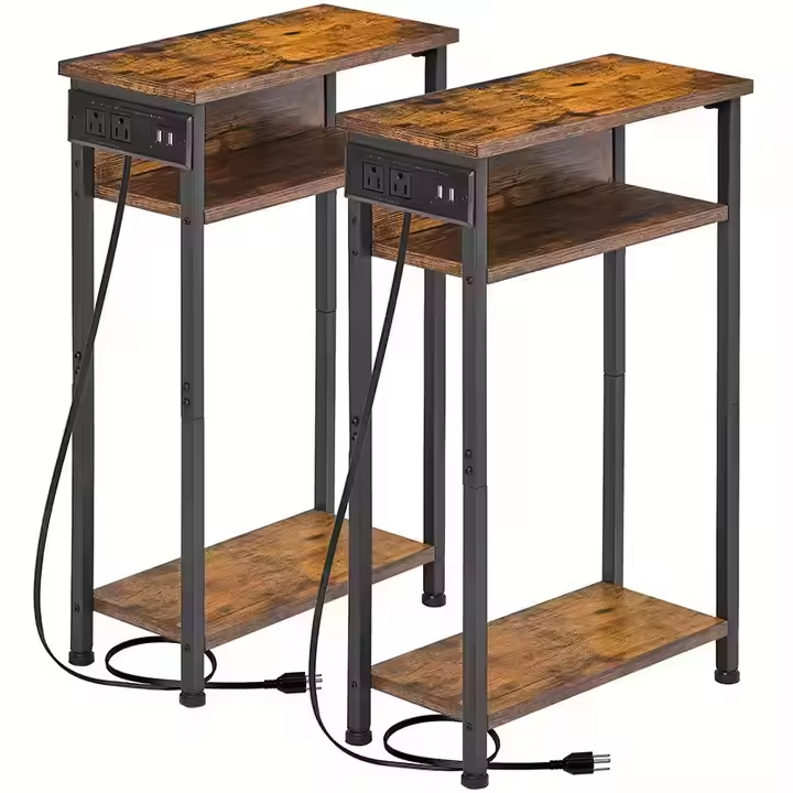 Modern Nordic Iron and Wooden Console Table for Living Room Contemporary Design Bedroom Sofa Side Hotel Apartment Furniture